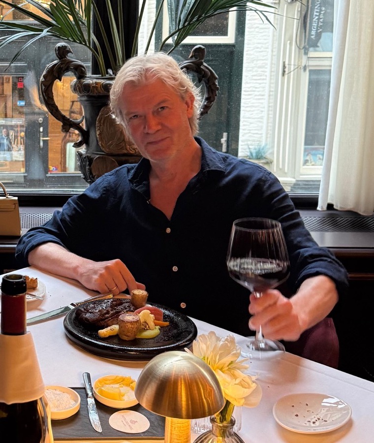 Peter Alexander Kornaat at a private dinner setting